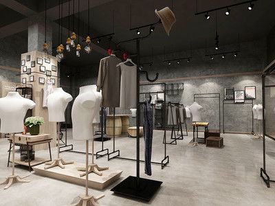 創(chuàng)意服裝店裝修效果圖